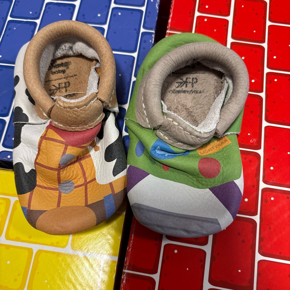 Freshly picked Toy Story shoes buzz and woody